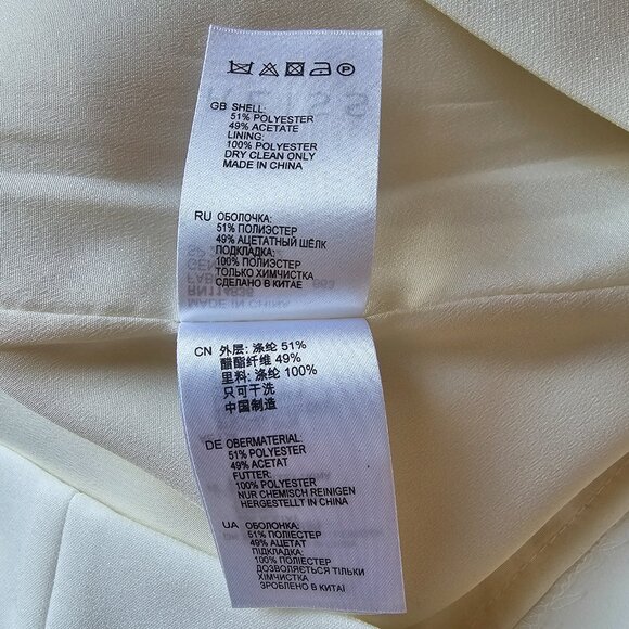 Reiss White Dress with a bow US 0 - Picture 4 of 6